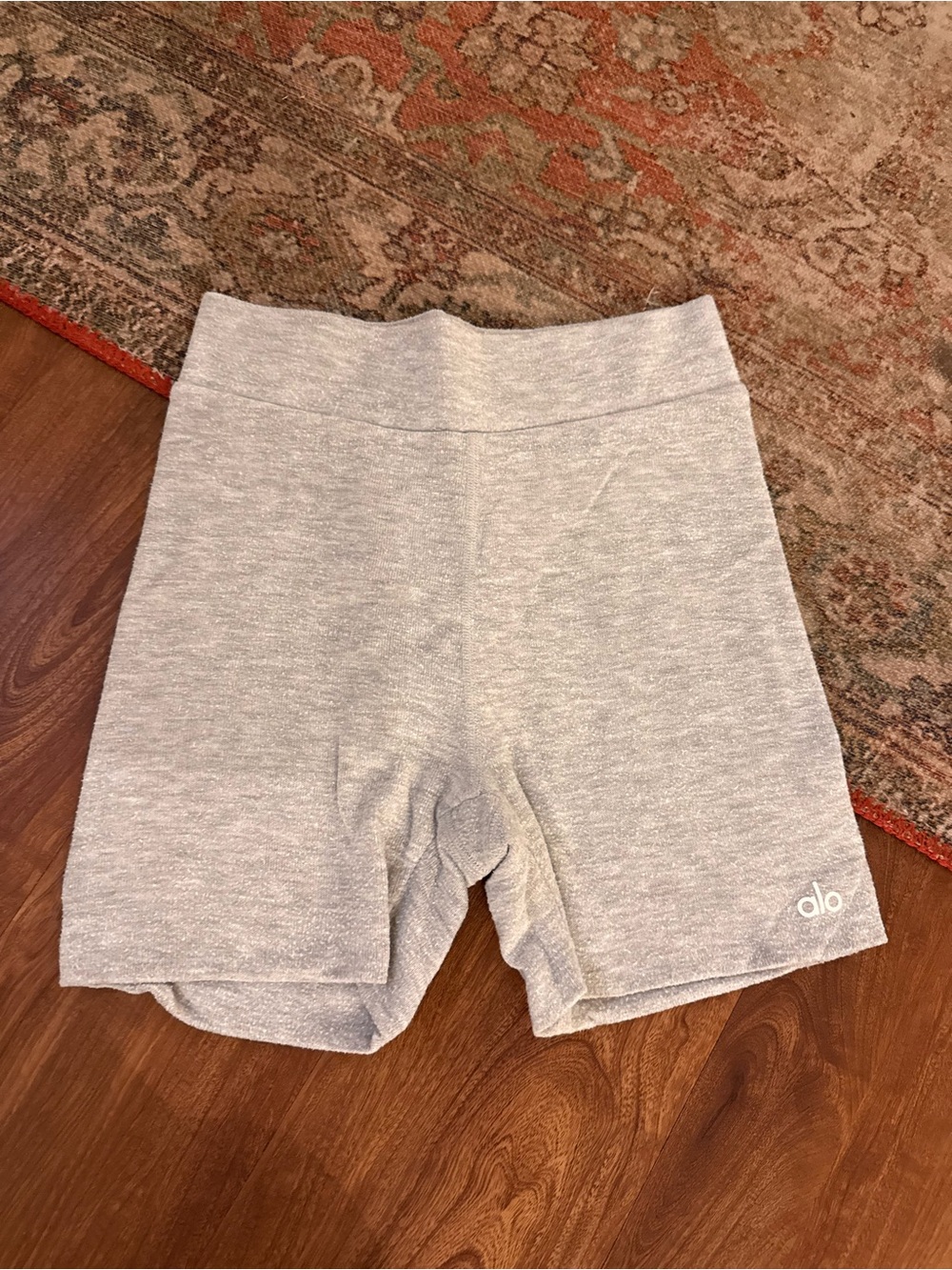 ALO Yoga Heather Gray Bike Shorts